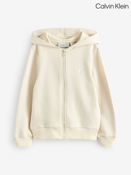Calvin Klein Natural Zip Hoodie (H66999) | AED349 - AED408