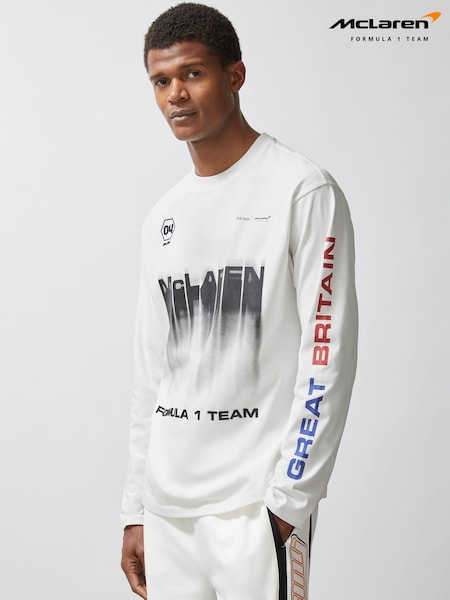 Reiss White Silverstone McLaren F1 Team British GP T-Shirt Unisex Fit (H67009) | €140