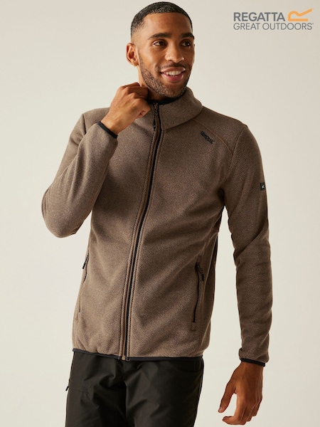 Regatta Brown Torrens Full Zip Midlayer Fleece (H67381) | AED122