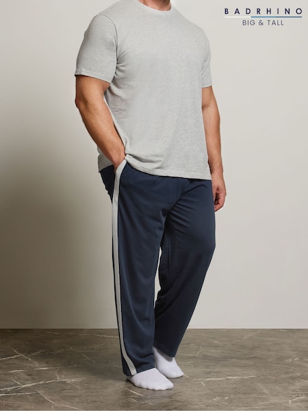 BadRhino Big & Tall Blue Jersey Lounge Joggers (H67434) | AED128