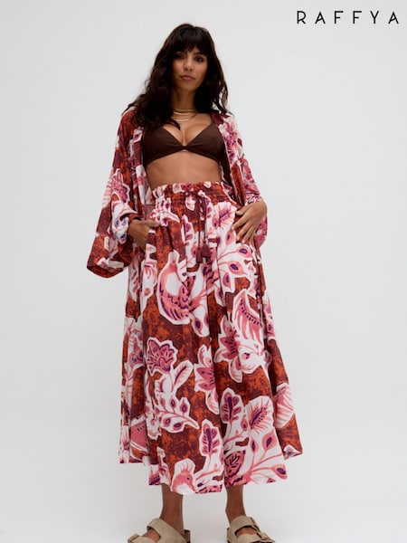 Raffya Ellana Wide Leg Floral Printed Trousers (H67438) | €106