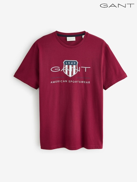 GANT Red Shield Logo Cotton T-Shirt (H67450) | €71