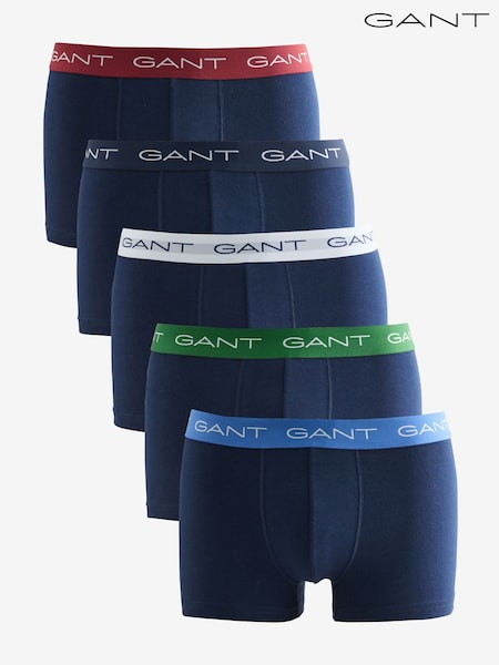 GANT Light Blue Stretch Cotton Boxers 5 Pack (H67452) | €80
