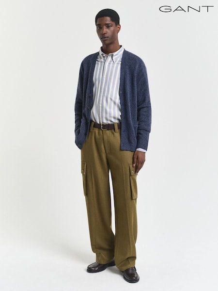 GANT Blue Wool Blend V Cardigan (H67470) | €185