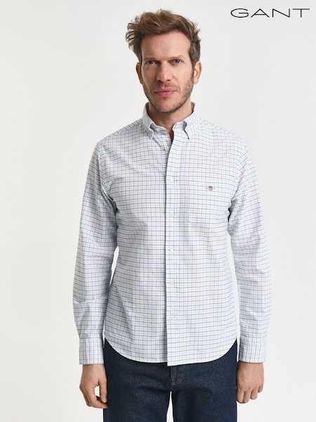 GANT Blue Classic Check Oxford Shirt (H67471) | R$ 985