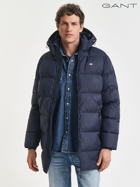 GANT Blue Active Cloud Mid Length Puffer Jacket (H67500) | €417