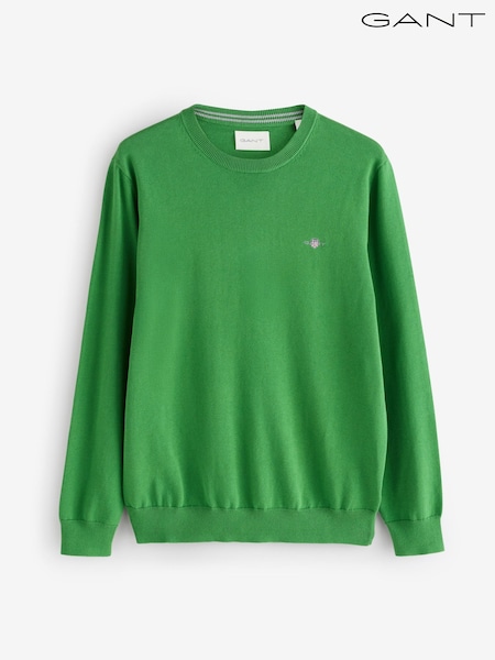 GANT Green Classic Cotton Crew Neck Knit Jumper (H67504) | € 172