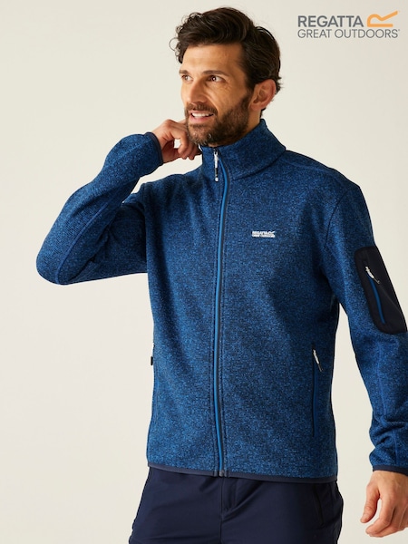 Regatta Blue Mens Newhill Full Zip Fleece (H67542) | 208 QAR