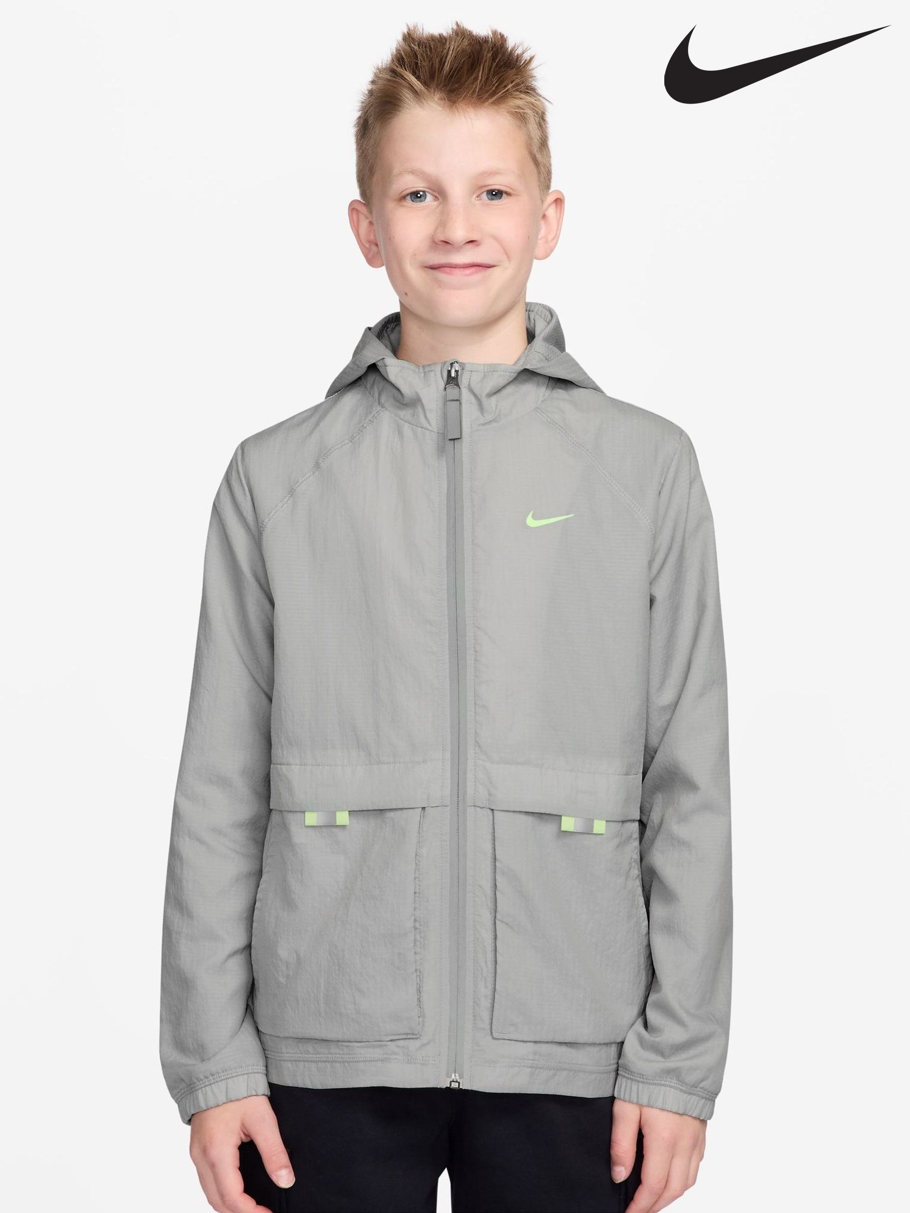 light grey nike windbreaker