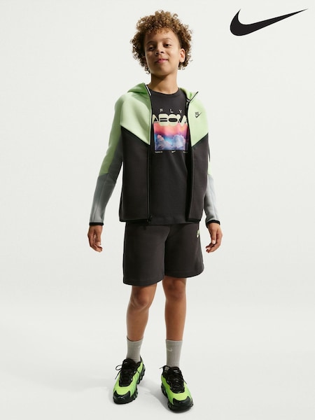 Svart - Nike Graphic Fly Above T-Shirt (H67678) | kr361