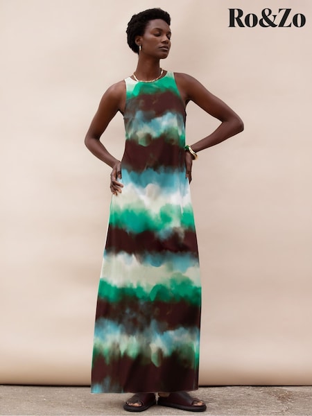 Ro&Zo Watercolour Print Midi Dress (H67732) | 154 €