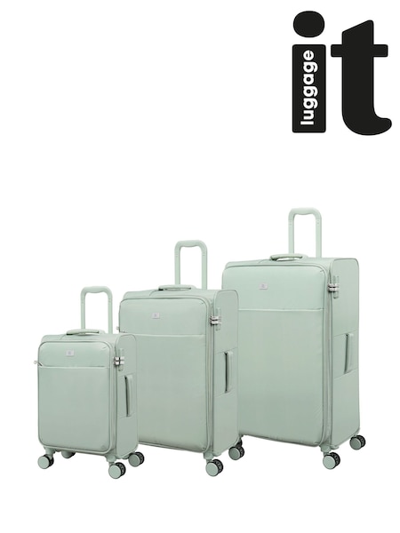 IT Luggage Green Lustrous Luxe Desert Luggage Set 3 Piece (H67767) | R$ 2.170