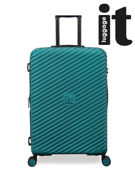 IT Luggage Medium Green Pleating Suitcase (H67770) | €83