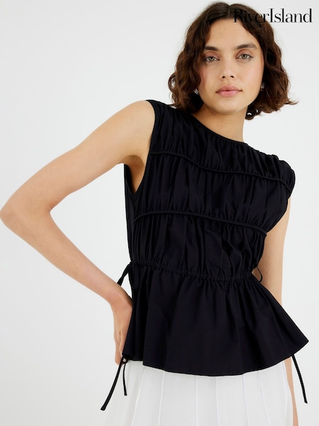 River Island Draw String Tiered Top (H67820) | R$ 355
