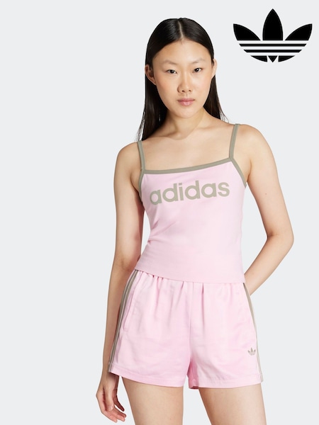 adidas Originals Pink/Green Soccer Summer Binding Vest Top (H68071) | R$ 295