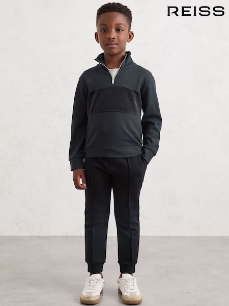 Reiss Navy Blue Premier Interlock Drawstring Joggers (H68144) | €45