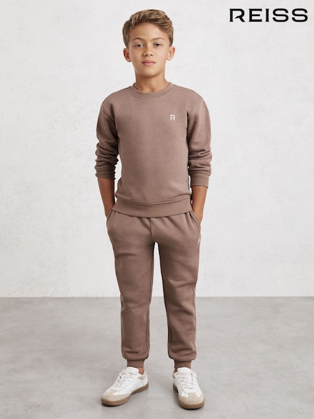 Reiss Taupe Avery Set Top & Joggers Set (H68292) | €50