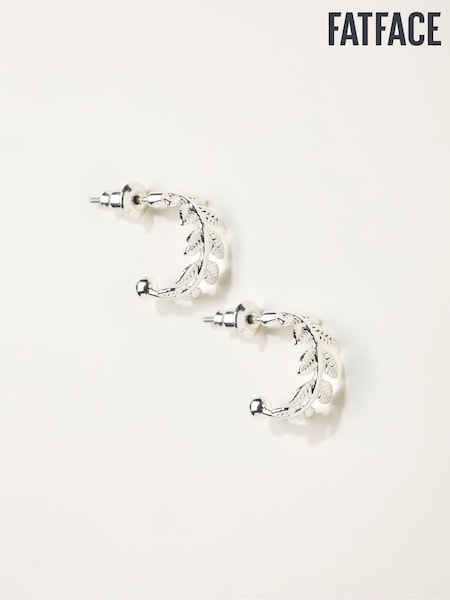 FatFace Leaf Hoop Earrings (H68335) | kr220