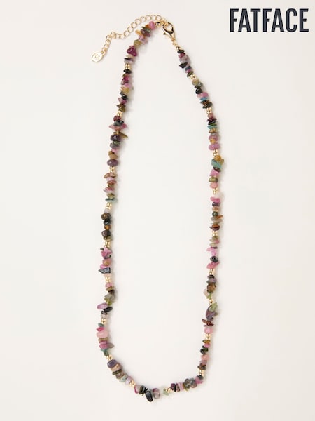 FatFace Gold Tone Semi Precious Necklace (H68372) | 96 QAR
