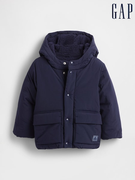 Gap Navy Blue Cosy Puffer Jacket (6mths-5yrs) (H68411) | €66