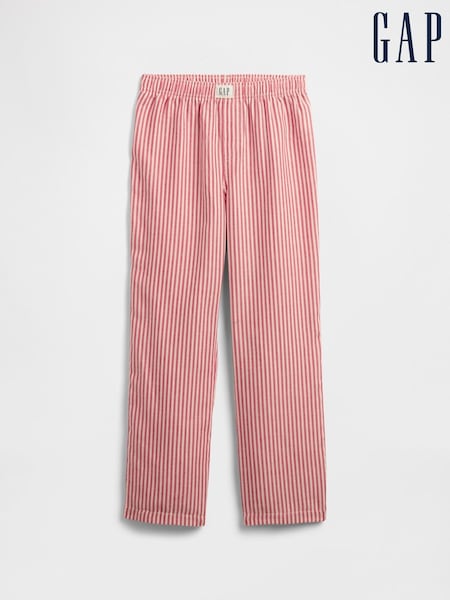 Gap Red Stripe 100% Flannel Pyjamas Trousers (4-13yrs) (4-13yrs) (H68426) | €21