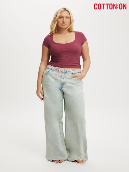 Cotton On Blue Relaxed Wide Jeans (H68726) | €69