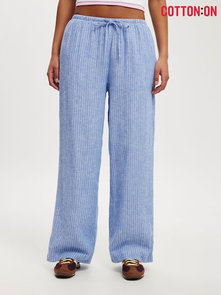 Cotton On Blue Chrome Haven Wide Leg Trousers (H68727) | R$ 295