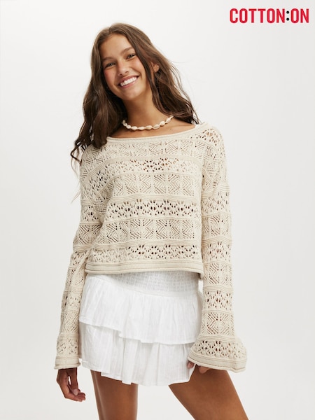 Cotton On Crochet Boat Neck Top (H68729) | 41 €