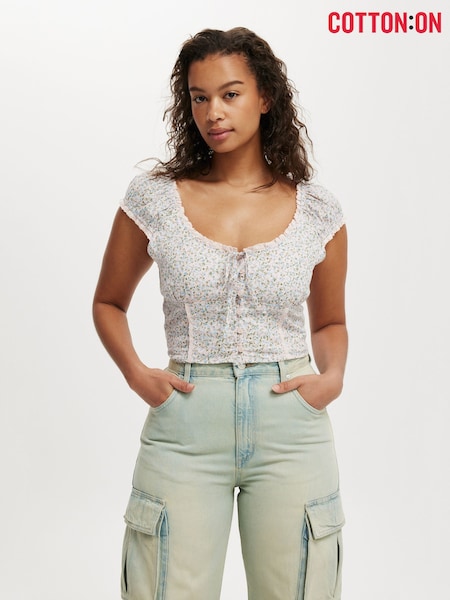 Cotton On Kara Fitted Short Sleeve Top (H68743) | 35 €