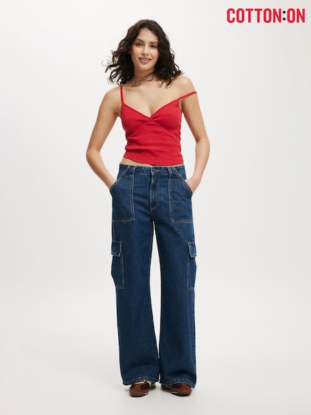 Cotton On Blue Relaxed Cargo Jeans (H68753) | €123