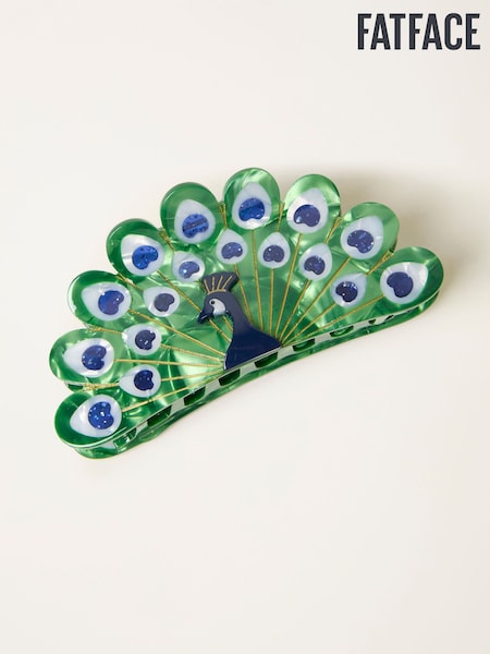 FatFace Navy Blue Peacock Claw Clip (H69035) | €27