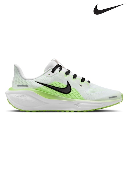 צבע לבן/ירוק, דגם Volt - Nike Youth Air Zoom Pegasus 41 Running Trainers (H69120) | ‏352‏₪