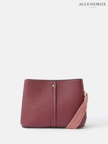 Accessorize Red Webbing Strap Cross-Body Bag (H69287) | €46