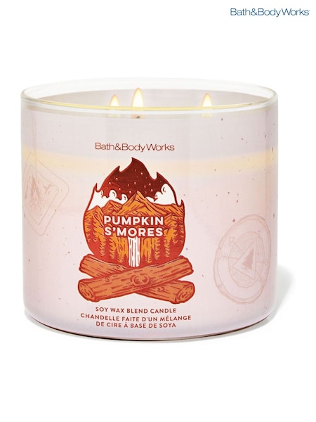Bath & Body Works Pumpkin S'mores 3-Wick Candle 411g (H69344) | €38