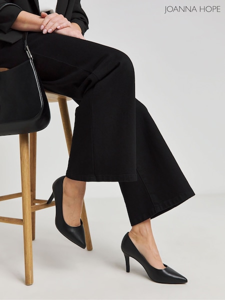 Joanna Hope Pointed Toe Stiletto Court Black Shoes (H69446) | €63