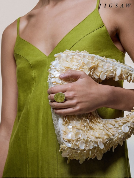 Jigsaw Green Jasper Disc Ring (H69619) | €69