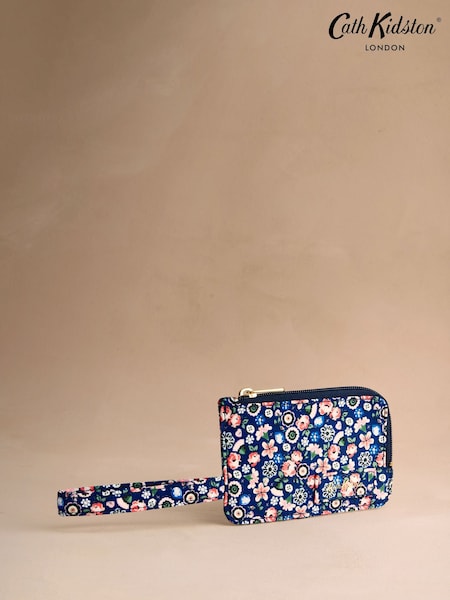 Cath Kidston Navy Queen Ditsy Card and Coin Purse (H69710) | $55