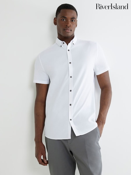 River Island Muscle Fit Textured Shirt (H69828) | 45 €