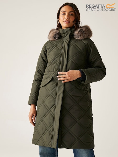 Regatta Green Freyla Heavyweight Coat (H69895) | AED408