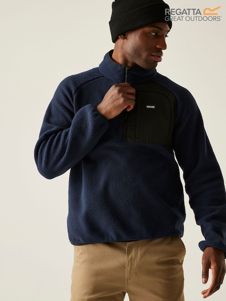 Regatta Blue Frankie Borg Half Zip Fleece (H69918) | €50