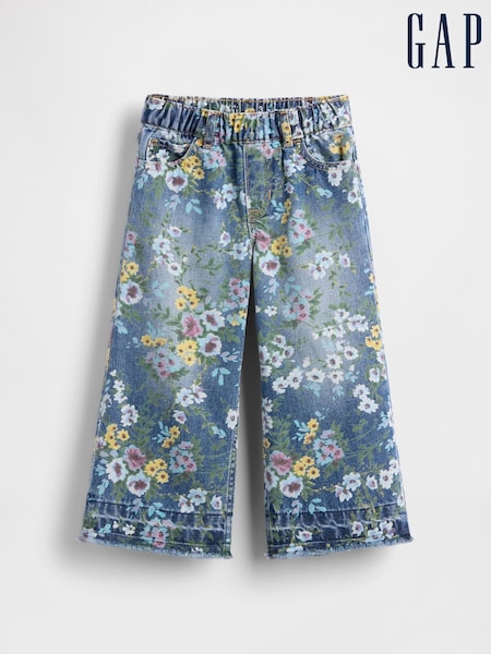 Gap Blue Pull On Baggy Wide Leg Jeans (6mths-5yrs) (6mths-5yrs) (H69937) | €40