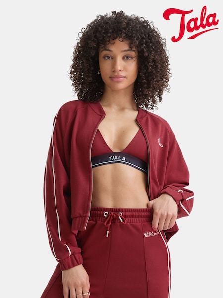 TALA Red Contrast Piping Track Jacket Shadow (H70013) | €69