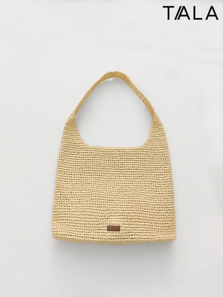 TALA Brown Raffia Shoulder Bag (H70016) | €60