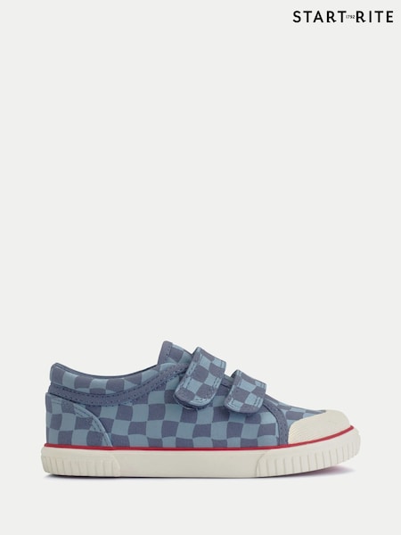 Start-Rite Kids  Blue Kicks Rip Tape Washable Closed Canvas Shoes (H70072) | R$ 285