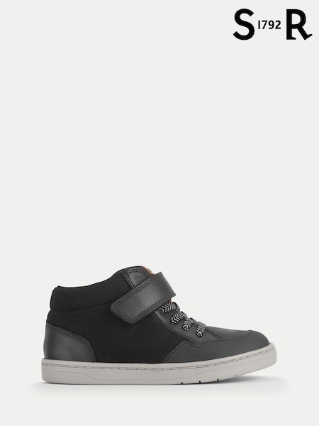 Start-Rite Kids Orbit Casual Rip-Tape Laced Low Black Boots (H70086) | €66