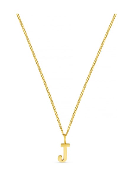 Orelia Luxe Gold Tone J Initial Waterproof Necklace with Giftbox (H70127) | €51
