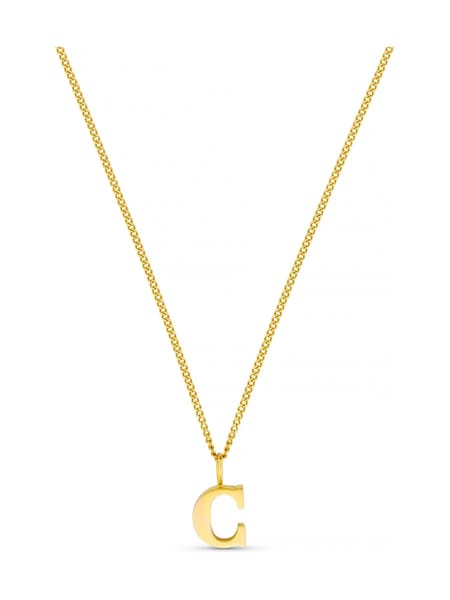 Orelia Luxe Gold Tone C Initial Waterproof Necklace with Giftbox (H70133) | €51