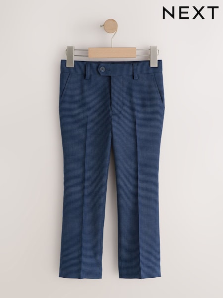 Navy Check Suit Trousers (12mths-16yrs) (H70145) | OMR13 - OMR20