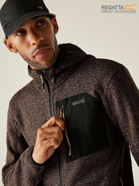 Regatta Brown Hooded Newhill Fleece (H70281) | €59