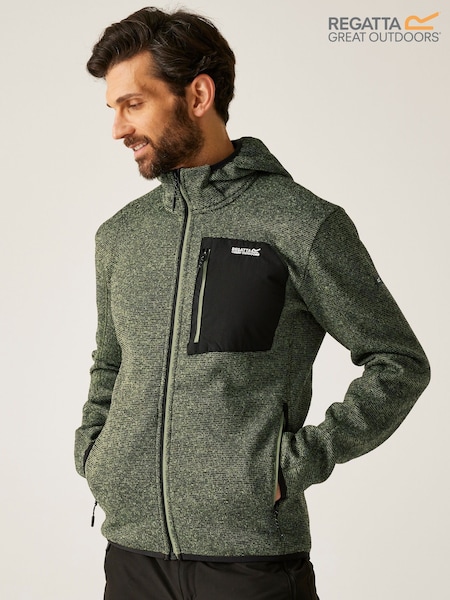 Regatta Green Hooded Newhill Fleece (H70294) | €59